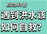 汛期來臨，遇到洪水險情如何自救？