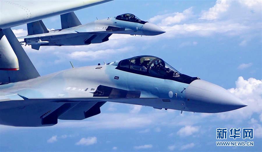 （圖文互動）（2）空軍發(fā)布宣傳片展現(xiàn)殲-20、蘇-35、轟-6K海上新航跡