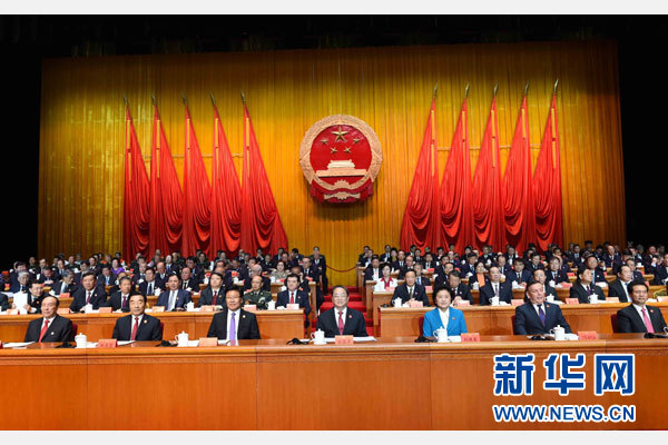 10月1日，慶祝中華人民共和國(guó)成立66周年暨新疆維吾爾自治區(qū)成立60周年大會(huì)在新疆人民會(huì)堂隆重舉行。 新華社記者 饒愛(ài)民 攝