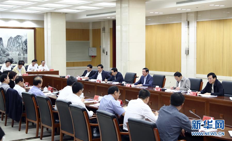 9月21日，中宣部在北京召開中央媒體駐外機構(gòu)外宣工作座談會。中共中央政治局委員、中央書記處書記、中宣部部長劉奇葆出席座談會并講話。新華社記者 謝環(huán)馳 攝 