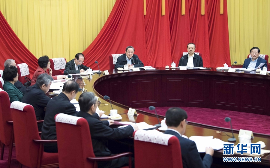 12月22日，全國(guó)政協(xié)主席俞正聲在北京主持召開(kāi)政協(xié)第十二屆全國(guó)委員會(huì)第六十八次主席會(huì)議。 新華社記者 李濤 攝