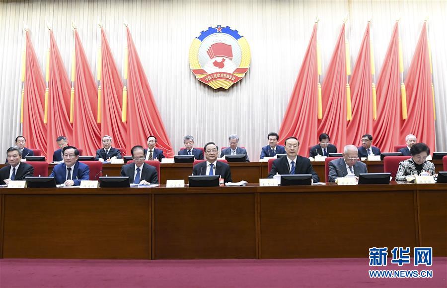 1月22日，政協(xié)第十二屆全國委員會常務委員會第二十四次會議在北京開幕。全國政協(xié)主席俞正聲出席開幕會。 新華社記者 燕雁 攝
