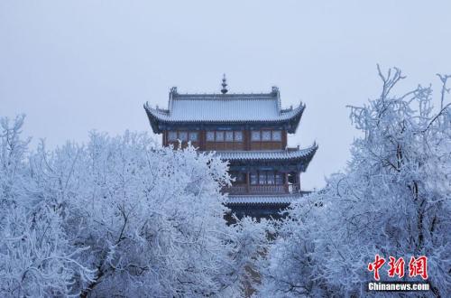 資料圖：小寒時節(jié)，甘肅嘉峪關(guān)市迎來了一場大雪。師永紅 攝
