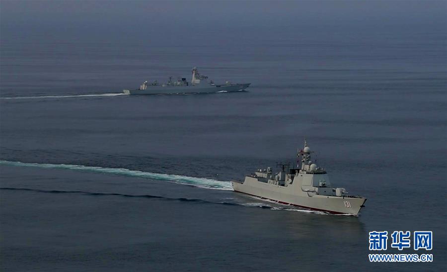 （國際）（1）中國海軍第35、36批護航編隊在亞丁灣完成任務(wù)交接
