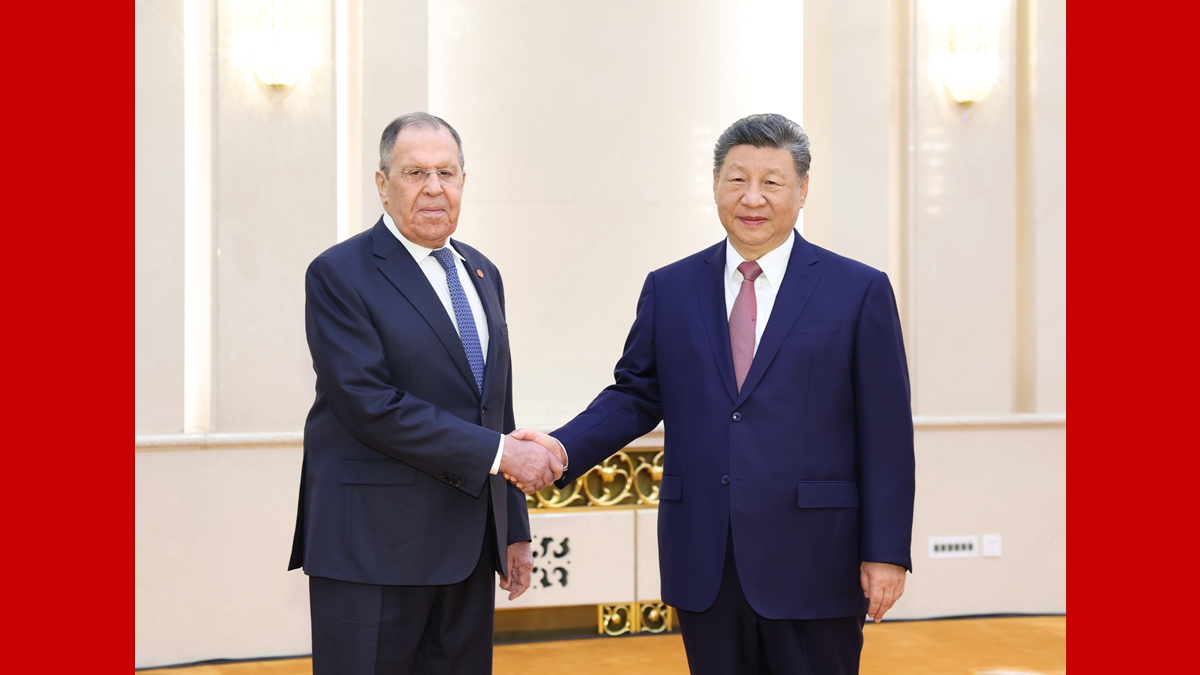 習(xí)近平會(huì)見俄羅斯外長(zhǎng)拉夫羅夫