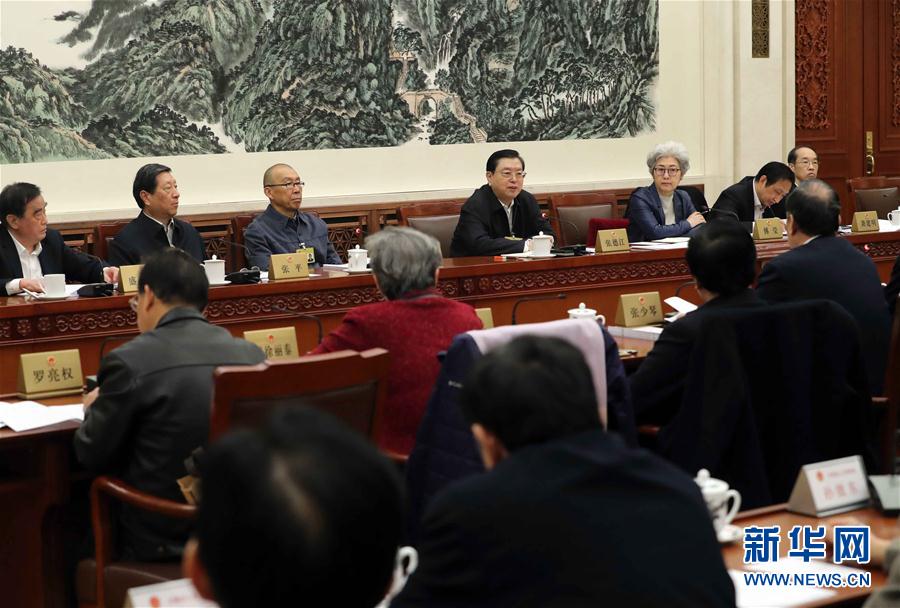 張德江參加十二屆全國(guó)人大常委會(huì)第二十五次會(huì)議分組審議