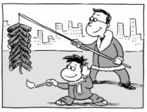春節(jié)若遇霧霾，煙花怎么放？