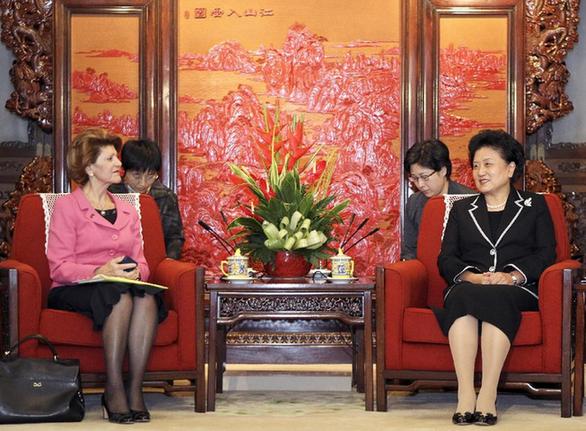 劉延?xùn)|會見歐盟委員會教育、文化、語言多樣性及青年事務(wù)委員瓦西利烏