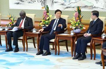 李源潮會見中非合作論壇約翰內斯堡峰會成果落實協(xié)調人會議非方代表團團長