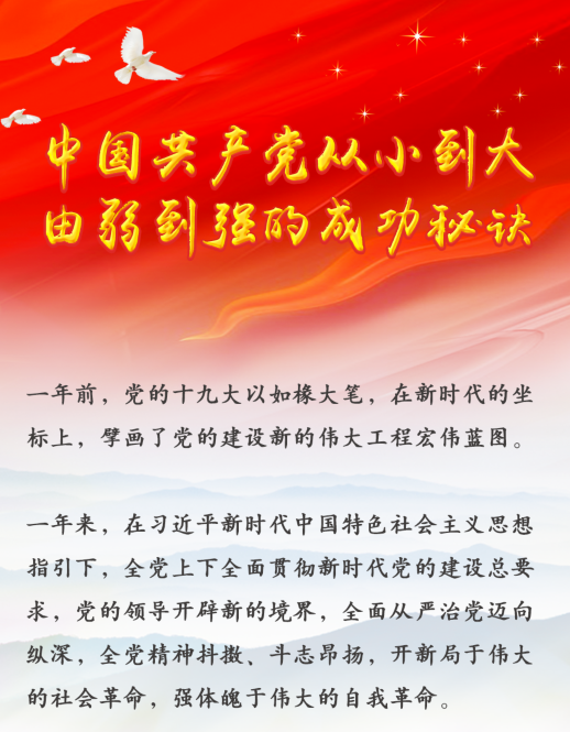 中國共產黨從小到大、由弱到強的成功秘訣