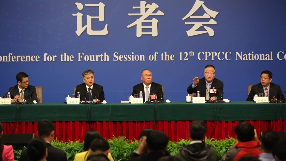 解振華、秦大河、吳曉青、胡存智、白巖松答記者問
