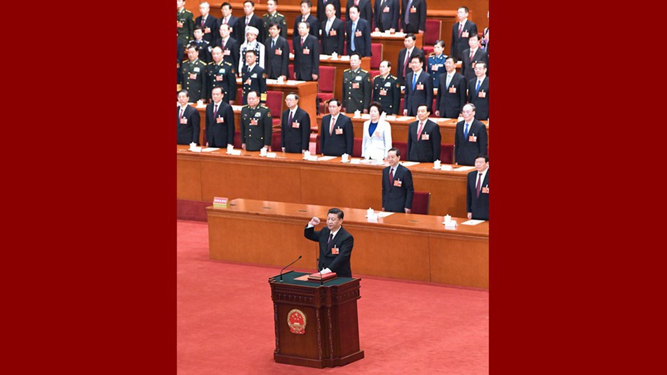 習(xí)近平當(dāng)選國(guó)家主席、中央軍委主席