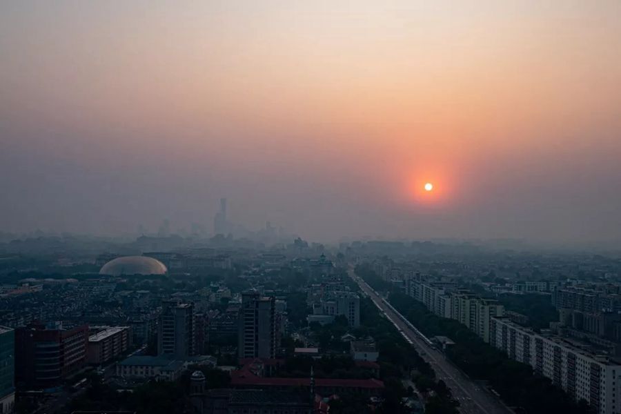 這就是今天早上的北京！
