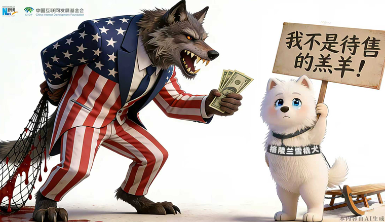 AI漫畫丨格陵蘭：我不是待售的羔羊！