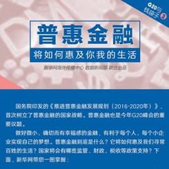 【G20系列圖解】普惠金融將如何惠及你我的生活？
