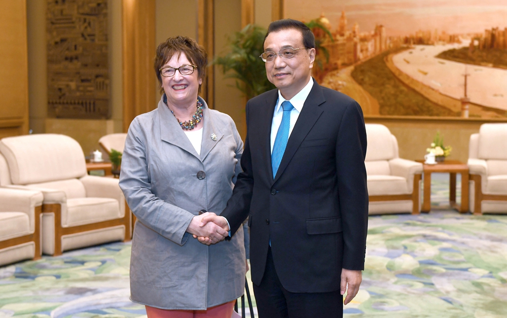 李克強(qiáng)會見德國總理特別代表、經(jīng)濟(jì)和能源部長齊普里斯