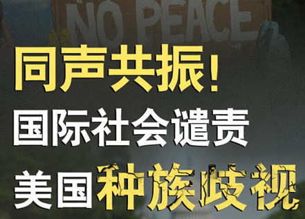 【圖解】同聲共振！國際社會譴責(zé)美國種族暴力