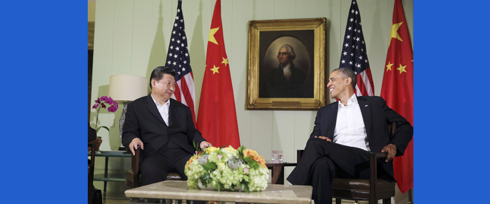 2013年6月，習(xí)近平與美國總統(tǒng)奧巴馬共同會見記者
