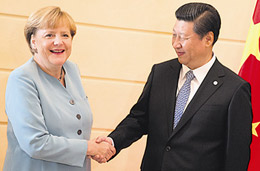 習(xí)近平同默克爾會談   會見德國總統(tǒng)