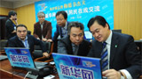 新華社副總編輯彭樹(shù)杰、新華網(wǎng)總裁田舒斌指揮報(bào)道